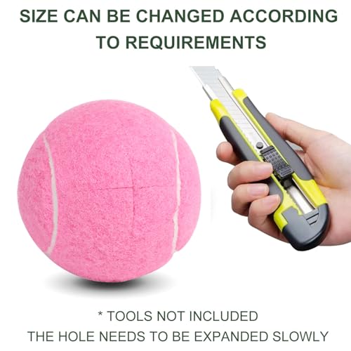 ANCKNE Walker Tennis Balls Precut Tennis Balls for Walkers 4PCS Walkers Legs Universal Precut Glide Balls, Heavy Duty Long Lasting Felt Pad Glide Coverings for Furniture Legs and Floor Protection - color: PINK