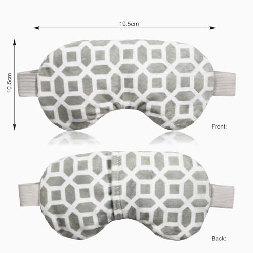 2 in 1 Heated/Ice Eye Mask Moist Heat Eye Mask Lavender & Flaxseed Sinus Pillow Microwavable for Dry Eye,Styes,Sinus Pain,Headache,Migraine,Puffy or Swollen Eyes Irritated and Inflamed Eyelid Bumps
