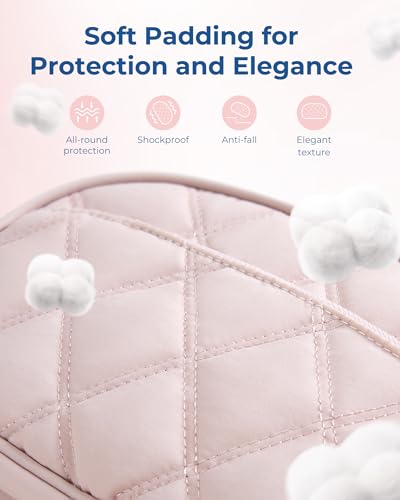 BAGSMART Cord Organizer Travel Cable Bag, Compact Tech Electronic Organizer Travel Case, Essentials for Charger, Cable, Phone, Flash drive - Pink - color: Single Layer Pink