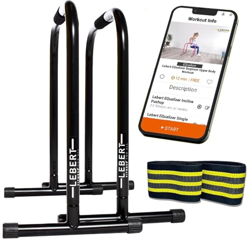 Lebert EQualizer Total Body Strengthener – Dip Station - Standard & XL - color: Black Regular
