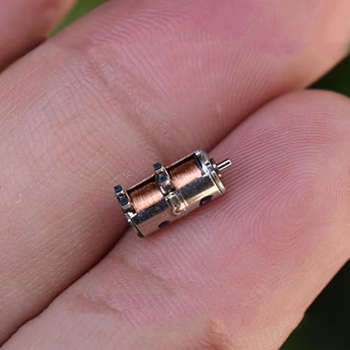 Acxico 10Pcs DC 5V 2-Phase 4-Wire Micro Mini Ultra-Tiny 4 mm Precision Stepper Motor DIY