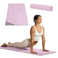Gaiam Yoga Mat Towel Microfiber Mat-Sized Yoga Towel for Hot Yoga - color: Lilac Lace, size: 1 Towel
