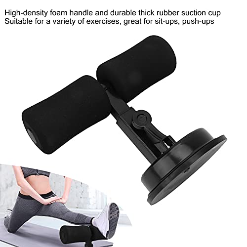 Sit Up Bar for Floor, Abdominal Muscle Exercise, Portable Sit Up Tool Exercise Equipment Assistant Device with Self Priming Suction Cup,Body Shaping (Black)