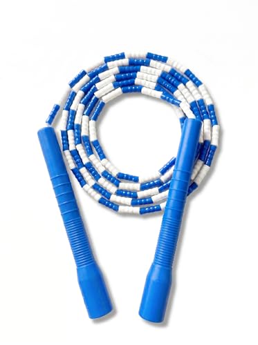 YUEDONG Soft Beaded Jump Rope for Teens & Adults, World Champion Luke Boon Collaboration, Adjustable Freestyle Jump Rope with 20cm Long Handles, Tangle-Free TPU Beads for Rhythm Training, Fitness Workout & Tricks | Luke Boon collaboration, soft TPU beads,