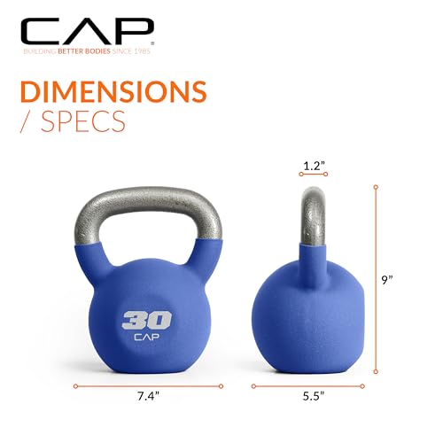 CAP Neoprene Coated Kettlebells - Multiple Sizes - size: 30.0 Pounds