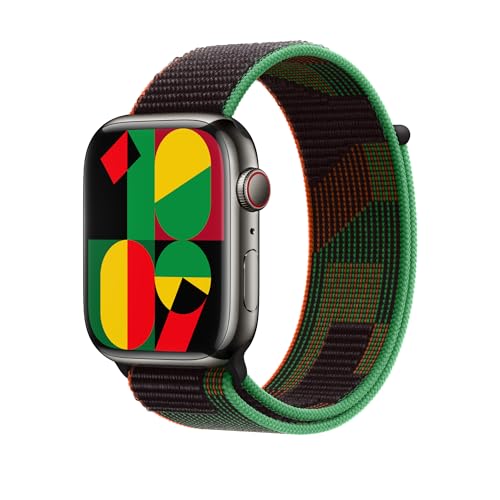 Apple Watch Band - Sport Loop (45mm) - Black Unity - Regular - color: Black Unity, size: 45 mm