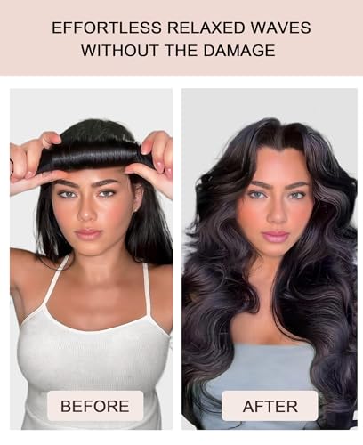 Grande Heatless Curls Overnight Rods No Heat Hair Curlers to Sleep in, Jumbo Foam Large Hair Rollers for Long Hair Blowout Look, Heatless Flexible Curling Rod Set with Satin Wrap for Sleeping - color: Emerald Green