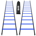 GHB Pro Agility Ladder Agility Training Ladder Speed 12 Rung 20ft with Carrying Bag - color: Blue-2 Pack