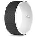 ProsourceFit Yoga Wheel Prop 12” for Improving Yoga Poses, Backbends, Flexibility, Balance, Stretching, Relaxation - color: Black/White