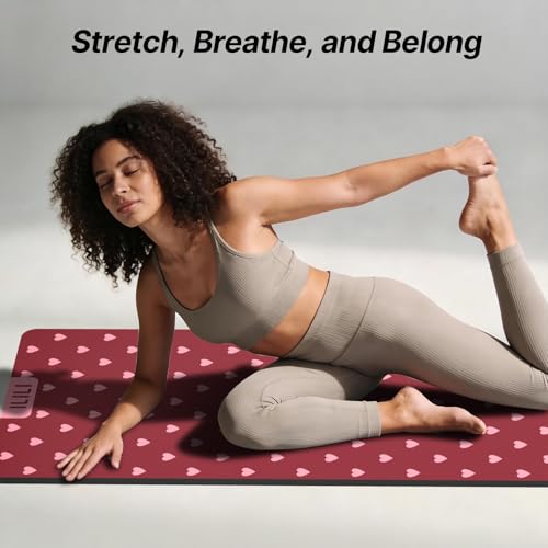 ILILI Yoga Mat 10mm Thick, Suede&TPE Exercise Mat, 76"L*28"W Extra Long, 0.4 Inches Soft and Comfortable, 193*70cm Fitness Mat with Strap, Portable for Yoga, Pilates, Floor Exercise, Home and Outdoor Use, Eco Friendly - color: Rose Pink