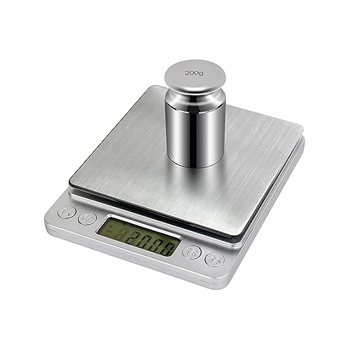 HFS(R) Calibration Weight 200 Gram M2 Class Chrome Scale Balance Calibration Weight for Digital Scale, Pocket Scale - size: 200G