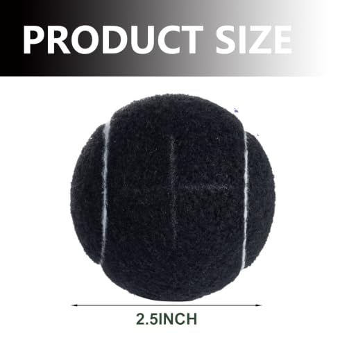Walker Tennis Balls Precut Tennis Balls for Walkers 4PCS Walkers Legs Universal Precut Glide Balls, Heavy Duty Long Lasting Felt Pad Glide Coverings - color: Black