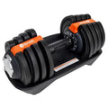 BodySport 40 Pound Adjustable Dumbbells – Includes 12 Free Weights, Ranging from 3 to 40 Pounds, Ideal for Home Gym Workouts and Weight Training - style: 40LB - SINGLE