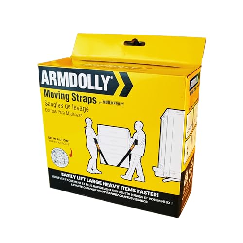 ArmDolly Moving Straps - 2-Person Lifting and Moving System - Lift, Carry and Move Heavy Furniture and Appliances Easily, Fast, and Safely - by ShoulderDolly