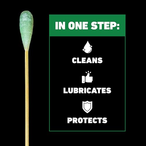 Clenzoil Field & Range Bore Stix | Pre-Saturated Gun Cleaning Cotton Swabs | Caliber Specific Gun Barrel Swabs for Pistols - size: .40 Caliber - 10 MM