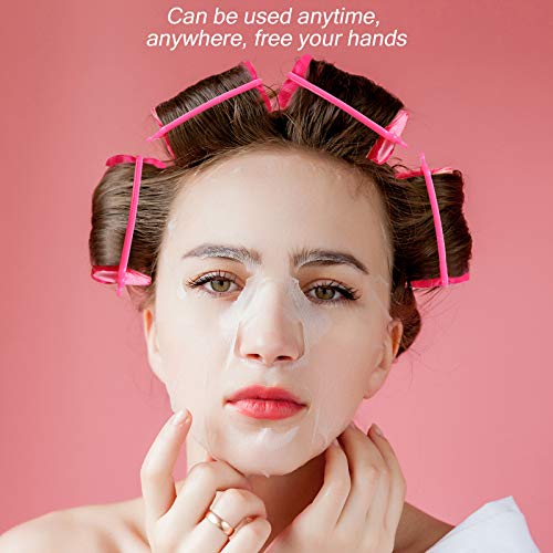 40 Pieces Sponge Hair Rollers Satin Rollers Silk Foam Roller Women Hair Curlers with Duck Teeth Clips for Hairdressing Styling(Rose Red) - color: Rose Red