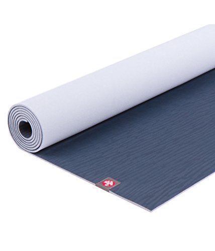 Manduka eKO Yoga Mat - Natural Rubber | Eco-Friendly | Soft Textured Surface| Natural Next-to-Skin Feel - color: Midnight, size: 71" x 24"