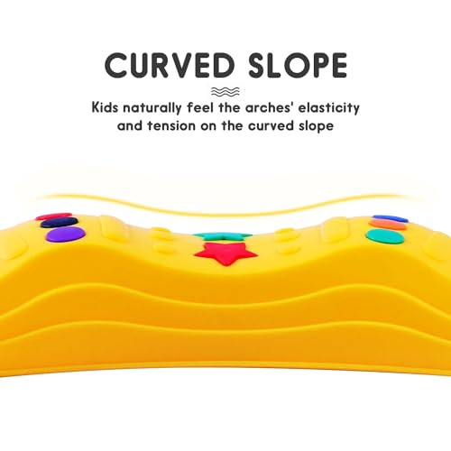 MOCUTEEN Kids Balance Beam Toddler Stepping Stones Max Load 220LBS 12 PCS Non-Slip Textured Surface & Rubber Pads Bottom Promote Agility Coordination Five Star Pattern - color: 8straight 4pier