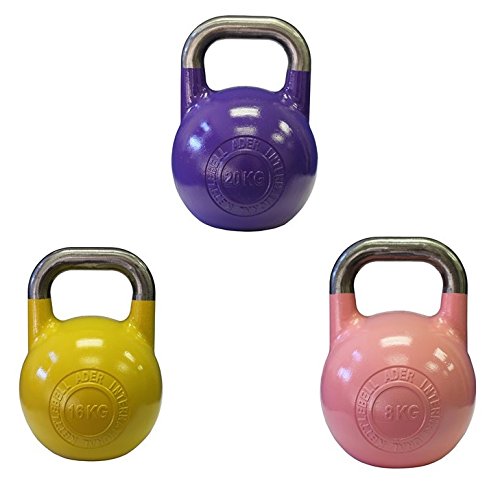 Ader Pro-Grade Int'l Kettlebell 8kg,12kg,16kg,20kg,24kg,28kg,32kg - color: 8KG+16KG+20KG