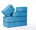 Bulk 4 in Foam Yoga Blocks, 10 Pack - color: Oceanside
