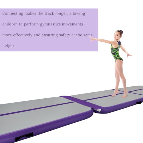 Sumery 3ft/6ft Air Mat Tumble Track Connector Tape for Inflatable Tumbling Gymnastic/Yoga/Camping White（NEW） (40) - color: Purple