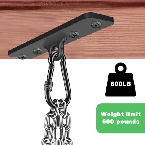 Dolibest Heavy Bag Hangers Brackets, Punching Bag Hangers, Heavy Bag Ceiling Mount for Body Weight Strength Training Systems, Aerial Yoga Swing & Hammock, Resistance Band - color: 600lb Heavy Bag Hanger