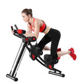 Fitlaya Fitness ab machine, ab workout equipment for home gym, Height Adjustable ab trainer, foldable fitness equipment. - style: ab machine with resistance bands