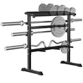 UBOWAY Compact Dumbbell Rack Stand Barbell Rack: Weight rack for Dumbbells, Olympic Barbell Bar, Olympic Weight Plates - Weight Storage Rack for Strength Training Home Gym Fitness Exercise Equipment