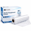 MABIS Disposable Medical Equipment Covers on Roll, Protective Dust and Moisture Barrier for Medical Devices, 28 x 22 x 60 Inch Clear Plastic, 55 Covers per Roll