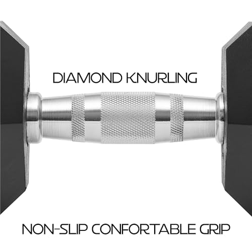 Philosophy Gym Rubber Coated Hex Dumbbell Hand Weights - style: 35 lb - Single
