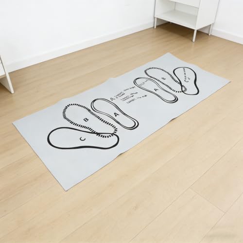 Non-Slip Pilates Training Mat with 2-Inch Cushion for Squats Lunges Yoga and Home Gym Workouts - size: B