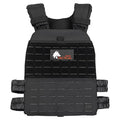 Wolf Tactical Adjustable Weighted Vest for Men & Women - Rucking, Workout, Running, Walking & CrossFit Weight Vest for Strength Training & Fitness - color: Black