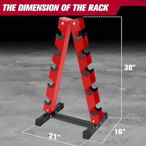 RitFit Rubber Coated Hex Dumbbell Set with Rack, 5-780LB for Home Gym Strength Training, Anti-Slip Knurled Handle, Hexagon Anti-Roll, Heavy-Duty Storage Rack - style: 250 LB Set with Red Adjustable Weight Bench (10-40LB）