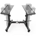 Eisenlink Adjustable Dumbbell Rack & Weight Rack, Holds 440lb, Low/High | Space Saving Design for Home Gym Organization - color: HIGH RACK