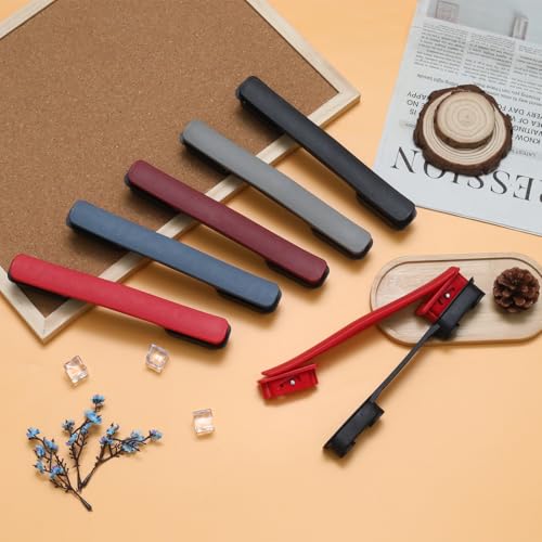 2Pcs Bright Red Plastic Luggage Straps with Screws, Luggage Handle Replacement, Grip Carry Strap for Repair - color: Bright Red