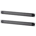 RIVECO 1U Vented Blank Panels for Rack & Cabinets Front Cover Panel 19-Inch Server & Network Rack Mount 2 PCS Black - size: 1U