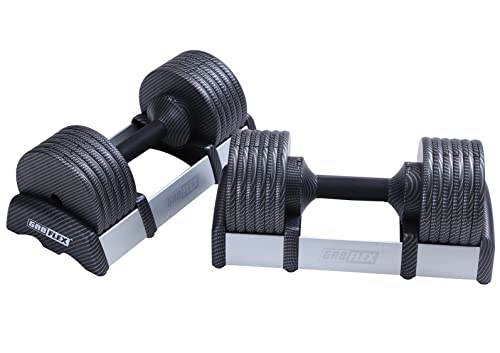GR8FLEX Performance Gym for Total Over 100 Exercises, Multi-Functional Workout Machine, High Performance Strength Training, Cardio, and Full Body Fitness Equipment for Home Use - style: Patriotic Model + A Pair of Carbon Fiber Black Model Dumbbells