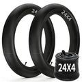 2 Pack of Fat Tire Bike Inner Tubes, 20/24/26 X4.0 Heavy Duty Bike Tube, Inner Tube with 32mm Schrader Valve for Snow Mountain Bike E-Bike - size: 24*4.0 (2 Pack)