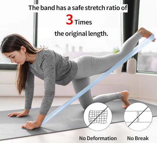 PROIRON 3 Pcs Resistance Bands. Eco Latex Stretch Band, No Toxic Smell. Long Elastic Band, Exercise Bands for Stretching, Physical Therapy, Pilates, Yoga, Gym Home Workout, Strength Training