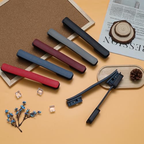 2Pcs Navy Blue Plastic Luggage Straps with Screws, Luggage Handle Replacement, Grip Carry Strap for Repair - color: Navy Blue