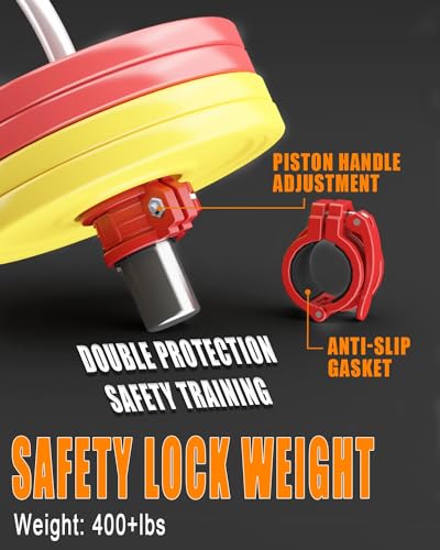 Barbell Clamps 1 Inch or 2inch - 2 PCS Adjustable Barbell Clips Quick Release Locking Weight Clips Olympic Barbell Collars - color: Red 1.8-2inch