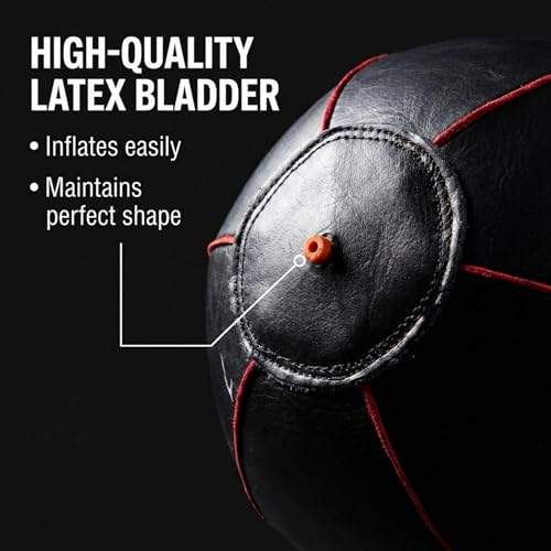 Amber Sports Genuine Leather Speed Bag for Boxing & MMA – Handcrafted Punching Ball for Reflex & Speed – Balanced for Fast Rebound – Available in Sizes XS, S, M, L - size: Small (6"x9")