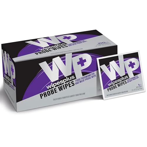 Thermometer Sanitizing Wipes - Probe Wipe Sachet - 100 Wipes - size: 100 Count (Pack of 1)