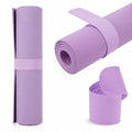 Yoga Mat Strap, One Snap Yoga Mat Slap Band for Keep Mats Tightly Rolled, Elastic One Snap Straps Band