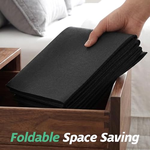 Molain Walking Pad Mat for Hardwood Floors, 68x24x0.2 Inch Foldable Treadmill Mat, Non-Slip Gym Floor Protection for Carpet, Shock Absorbing Exercise Equipment Mat for Home Workout - size: 0.5CM