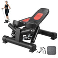 VEVOR Stair Stepper, Mini Stepper for Exercise at Home, Hydraulic Fitness Stepper with Resistance Bands, Full Body Workout Cardio Equipment, Stair Climber - style: Adjustable Twisting Stepper