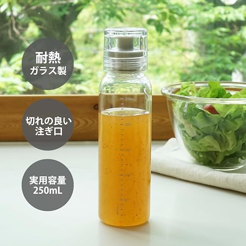 Hario Dressing Bottle, 250ml, Pale Grey - color: Pale Grey, size: 8.5 Ounces