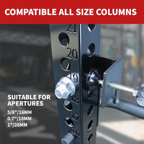 MARLANG Upgrade Single Split Squat Leg Roller Nordic Curls Attachment Bicep Curls Spider Curls Machine for Power Rack,Bulgarian Split Squat for Workout Equipment Home Gym Accessories - size: 5/8" / 16mm Hole