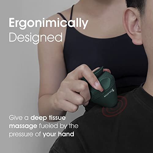Solacium Mountable Massage Therapy Tool - Multi-Surface Suction Cup Wall Massage Tool for Sore Muscles, Myofascial Release, Stress Relief, Trigger Point and Deep Tissue Massage (Dark Green) - color: Dark Green