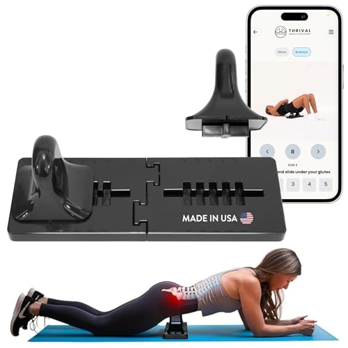 Thrival Bullseye - Psoas Muscle Release Tool with Thrival App for Hip Flexor, Back, Hamstring, Glute, Iliacus, and Neck Pain - Deep Tissue, Trigger Point, and Myofascial Release - Carbon Black - color: Carbon Black, size: Thrival Bullseye
